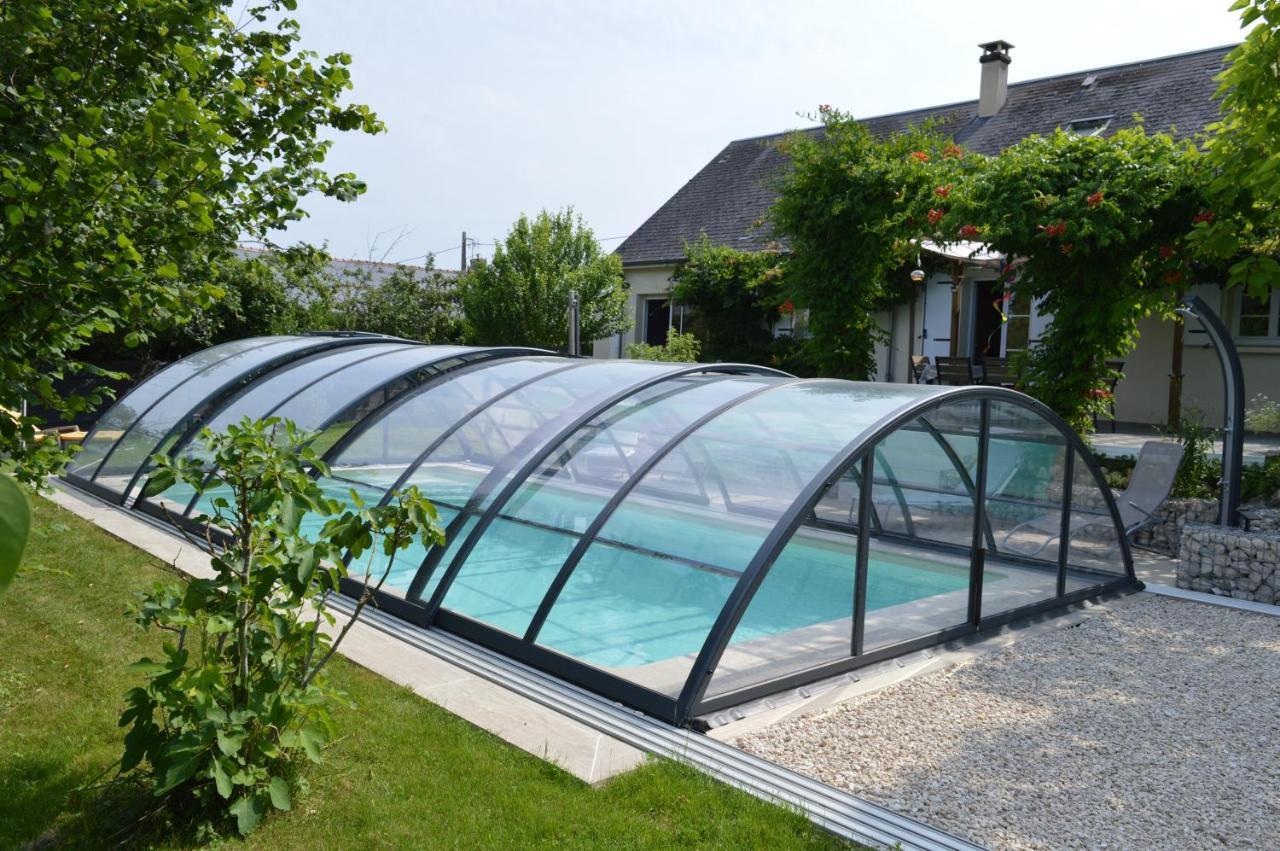 Au Coeur du Bien-Etre, gîte avec piscine chauffée et couverte, SPA, sauna, massages Monteaux Extérieur photo