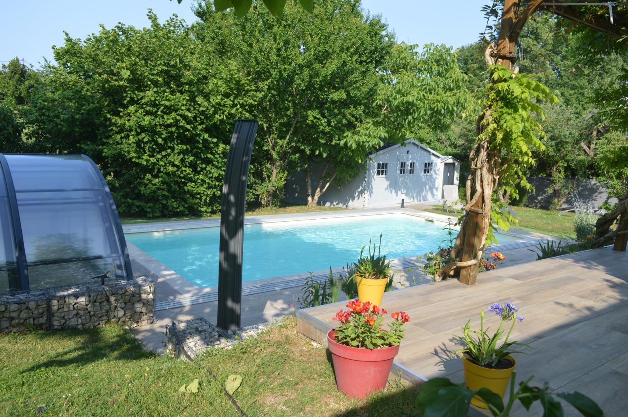Au Coeur du Bien-Etre, gîte avec piscine chauffée et couverte, SPA, sauna, massages Monteaux Extérieur photo